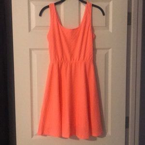 Bright coral summer dress!